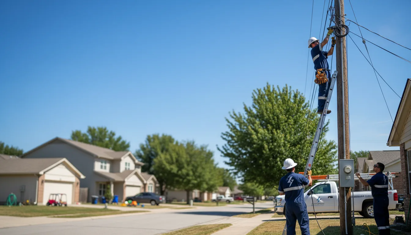 Residential electrician providing installation services in Lancaster, NY